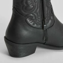 Botín De Tacón Campero Negro NYC -Moda Zapatos Tienda 06043cc3 bcd8 4154 be0b 6753e6edbb59 23222csn4tt1n28 000 005