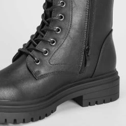 Botín Plano Militar Con Cordones NYC -Moda Zapatos Tienda 356896f9 73cc 4f5f b816 f8271d976346 23222csn4tn1n72 000 005