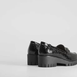 Mocasín Cuña Charol Negro COMFEET -Moda Zapatos Tienda 9d2e0603 cb67 4d3f 8fc9 d90952c44fb1 23222csc1zp1n42 000 003