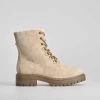 Botín Plano Con Cordones Beige SENDA ROAD