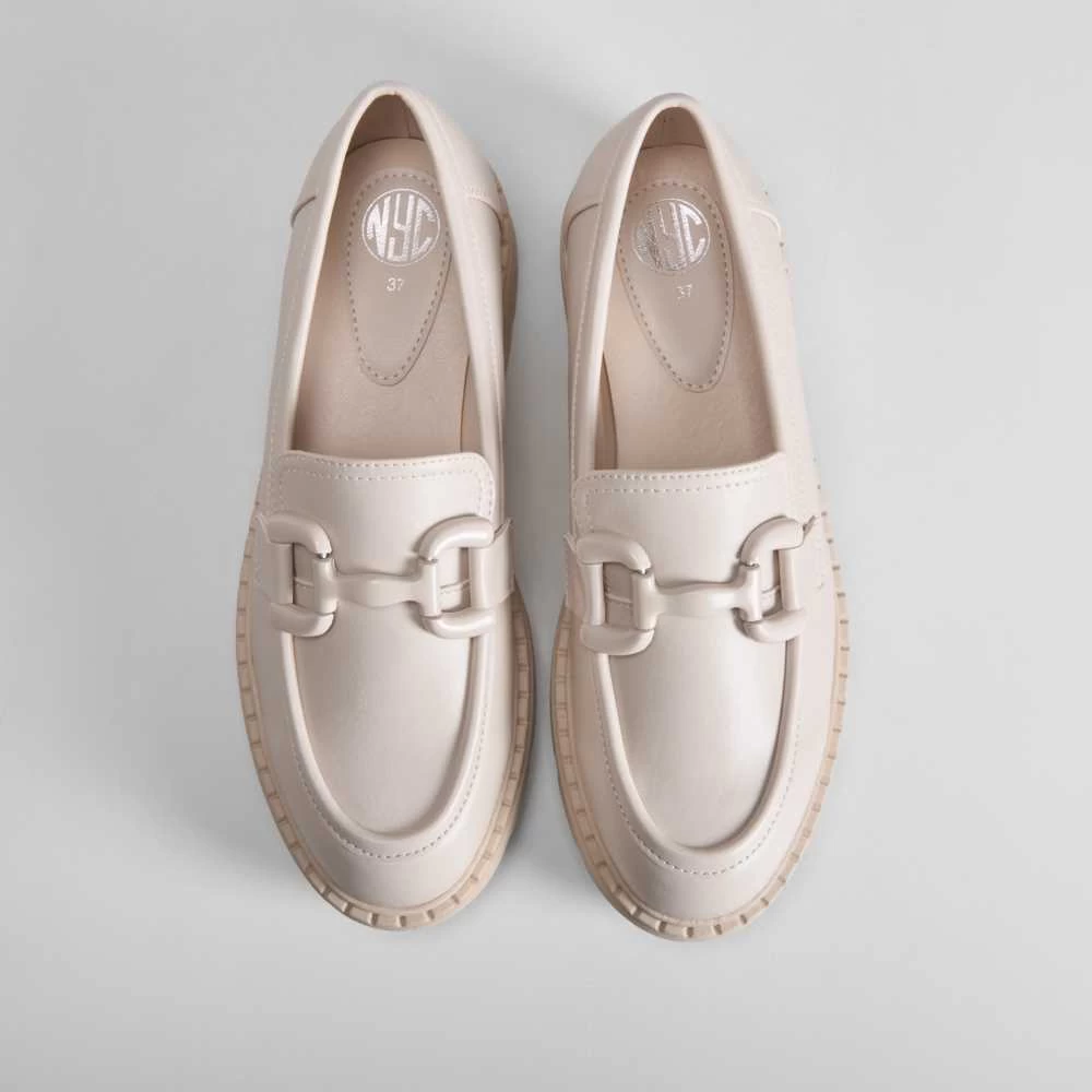 Mocasín Monocolor Estribo Blanco NYC 6 Mocasín Monocolor Estribo Blanco NYC - Imagen 4