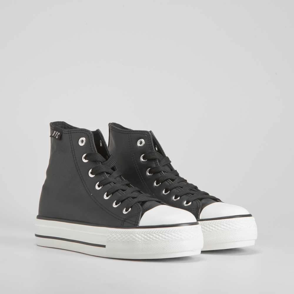 Zapatilla Negra Alta NYC 4 Zapatilla Negra Alta NYC - Imagen 2