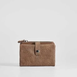 Monedero Grabado Marrón SENDA ROAD