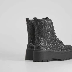 Botín Militar En Glitter Negro NYC -Moda Zapatos Tienda 3c5db768 c012 42b1 ac60 726869a3c777 23222csn4tn1n88 000 003