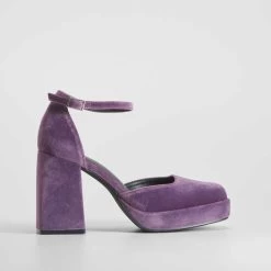 Zapato Tacón Terciopelo NYC