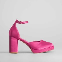 Zapato Tacón Alto Satén XTI