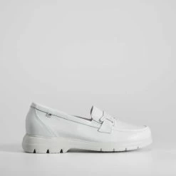 Mocasín Blanco Piel FLUCHOS