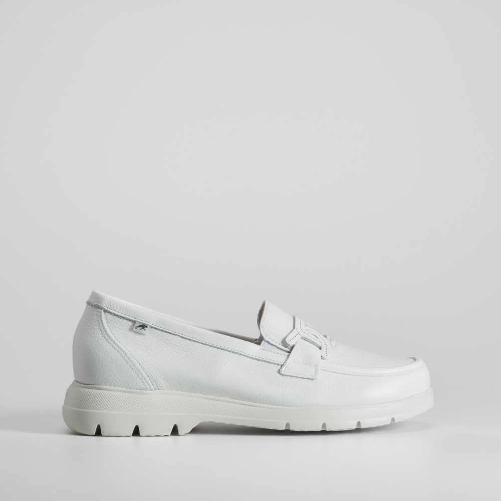 Mocasín Blanco Piel FLUCHOS 3 Mocasín Blanco Piel FLUCHOS