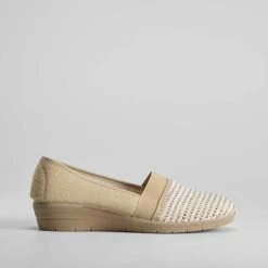 Zapatilla Lona Cuña Elástico OLYNE