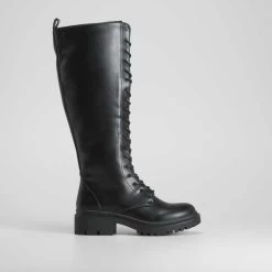 Bota Alta Militar Negra PICCOLA PIU