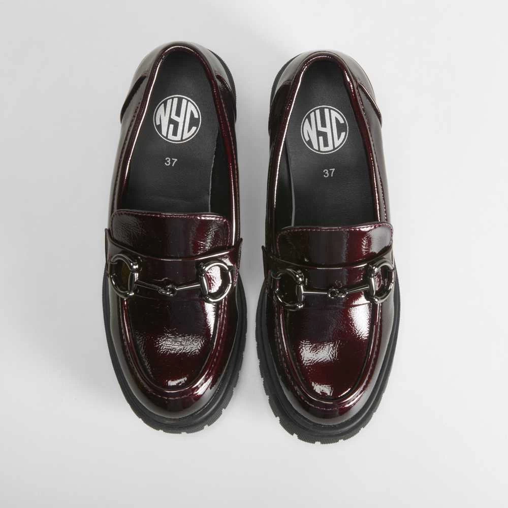 Mocasín De Tacón Granate NYC 6 Mocasín De Tacón Granate NYC - Imagen 4
