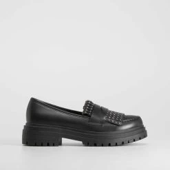 Mocasín Track Flecos Negro NYC