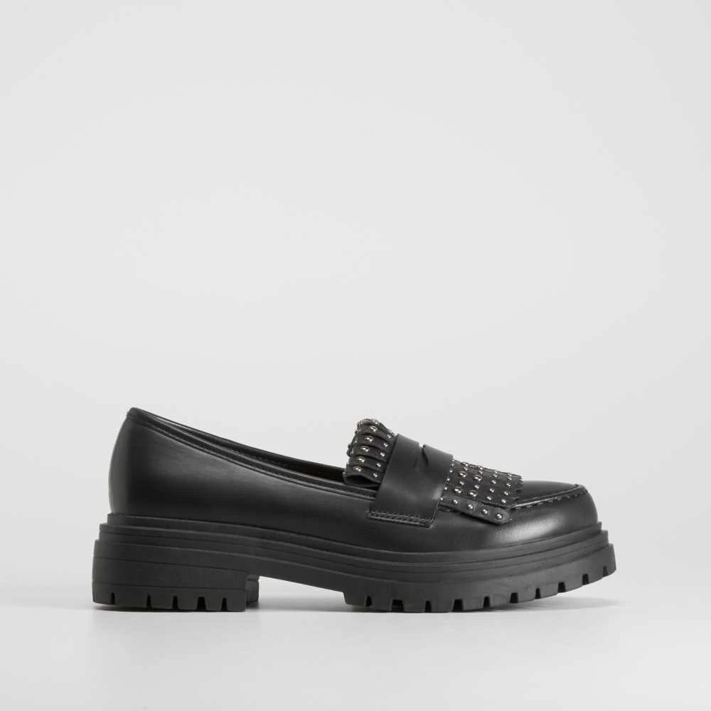 Mocasín Track Flecos Negro NYC 3 Mocasín Track Flecos Negro NYC