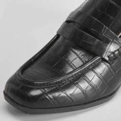 Mocasín De Tacón Negro Grabado COMFEET -Moda Zapatos Tienda 8e3f416a 9792 4c1e 8a4b 18c0dc86919f 23222vec1zn1n19 000 005