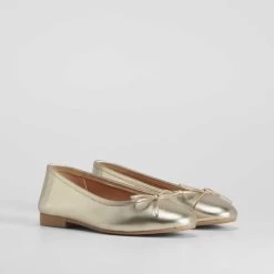Bailarina De Piel Básica FOSCO Metalizada