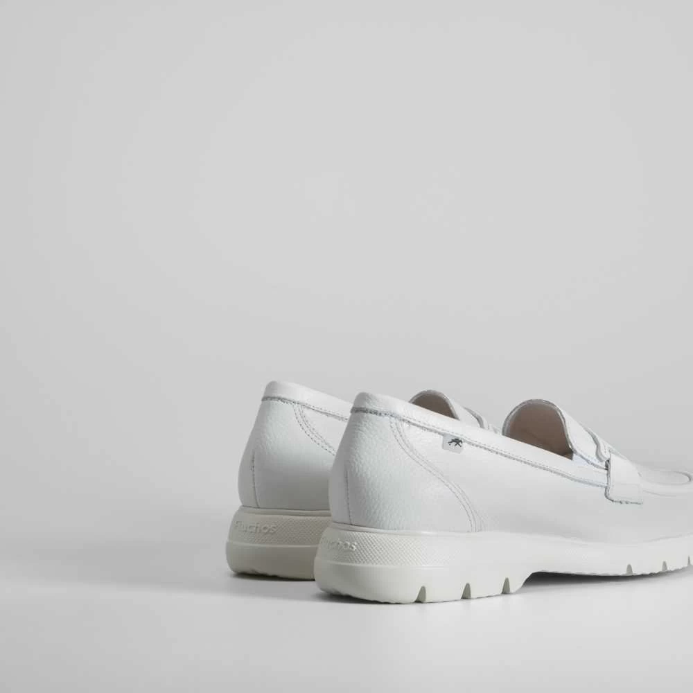 Mocasín Blanco Piel FLUCHOS 5 Mocasín Blanco Piel FLUCHOS - Imagen 3