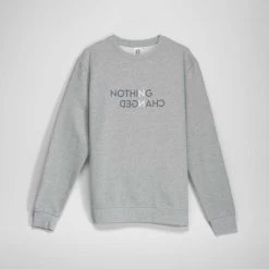Sudadera Mensaje Gris De Hombre