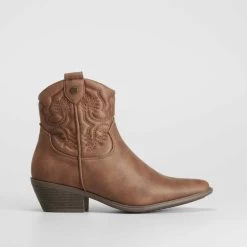 Botín De Tacón Campero Marrón NYC